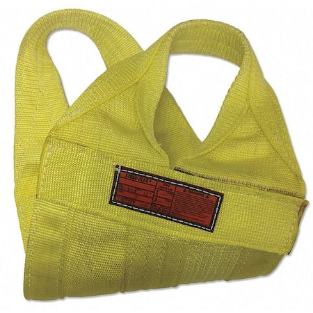 Stren-Flex WB1-916-08 Synthetic Web Sling, Type 8, 8 ft L, 16 in W, Nylon, Yellow