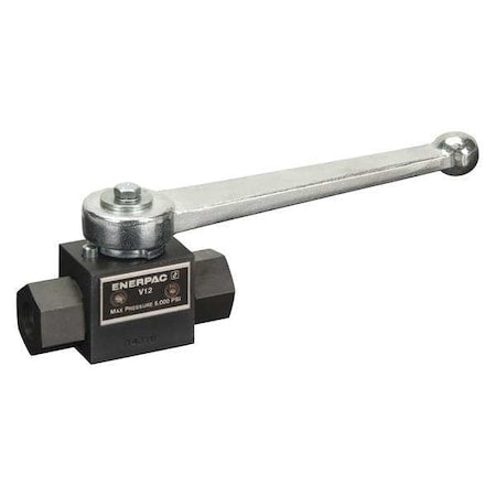 Enerpac V12 Hydraulic Ball Valve, No 4-SAE, 4 GPM