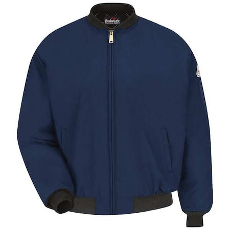 Bulwark JNT2NV RG 3XL FR Jacket, 45 cal/sq cm, 3XL, 6 oz Zipper Closure