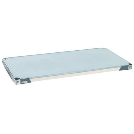Metro MX1872F Shelf, Solid Style, 72 in D, 18 in W, 2 3/8 in H, Blue, Taupe