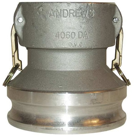 Dixon 4060-DA-AL Reducing Coupler/Adapter, 4 x 6 In, 75 psi