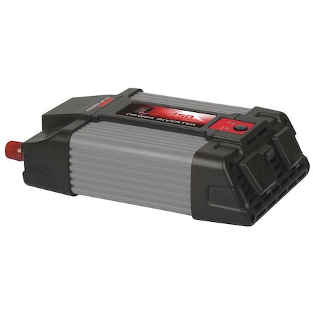 Westward 26X001 Power Inverter, Modified Sine Wave, 1,500 W Peak, 750 W Continuous, 2 Outlets