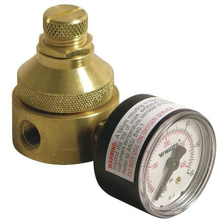 Watts 1/4 LF560G 0-125 Pressure Regulator, 1/4 In, 0 to 125 psi