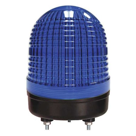 DAYTON 26ZT58 Warning Light, Blue, LED, Stud