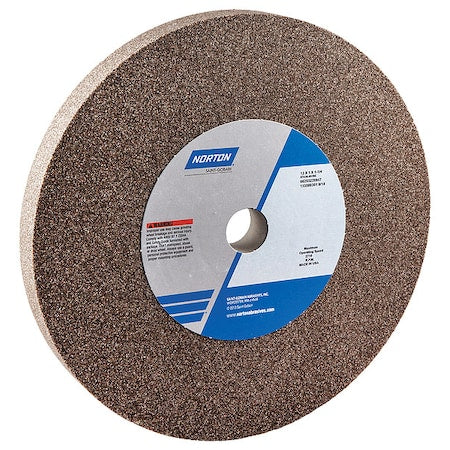 Norton Abrasives 66253220947 Grinding Wheel, 12 in. Dia, AO, 46 G, Brown