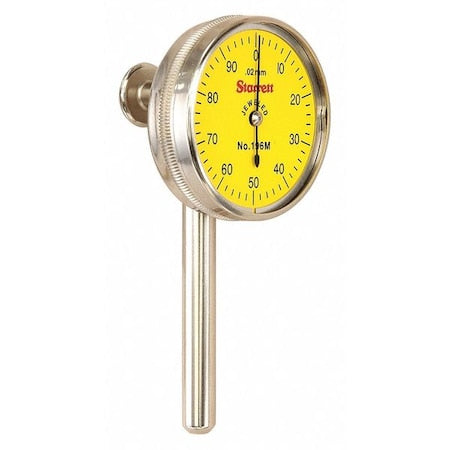 Starrett 196MB1 Dial Indicator, Sz 1.437