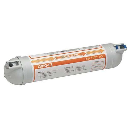 Pentair Shurflo 94-470-01-75 Inline Filter, POU, 15x3-1/3In, Application: Point of Use