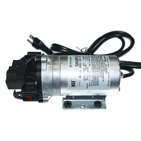 Pentair Shurflo 8025-933-237 Booster Pump, 1/3 hp, 115V AC, 1 Phase, 3/8 in Barb Inlet Size, 1 Stage, 87 psi Max Pressure