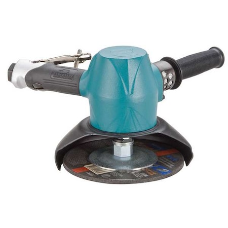 Dynabrade 53242 Type 27 Angle Grinder, 1/2 in NPT Air Inlet, Heavy Duty, 6000 rpm, 3 HP