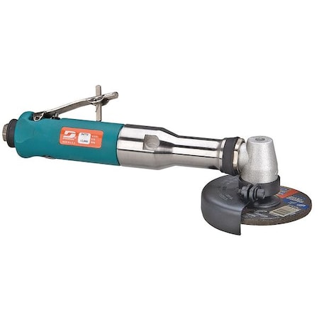 Dynabrade 54773 Type 27 Angle Grinder, 1/4 in NPT Air Inlet, Heavy Duty, 13,500 rpm, 0.7 HP