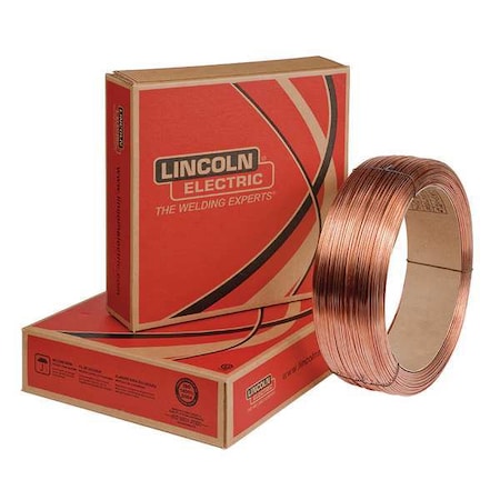 Lincoln Electric ED011815 Submerged Arc Welding Wire, AC, DCEN, DCEP, Carbon Steel, 60 lb