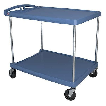 Metro MY2636-25BU Utility Cart with Antimicrobial Lipped Plastic Shelves, Polymer (Shelf), 400 lb Load Capacity