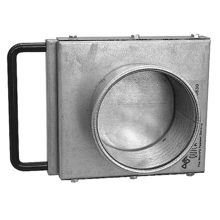 Nordfab 8010004637 Round Blast Gate, Galvanized Steel, 22 GA, 8 in W, 5 in L, 11.12