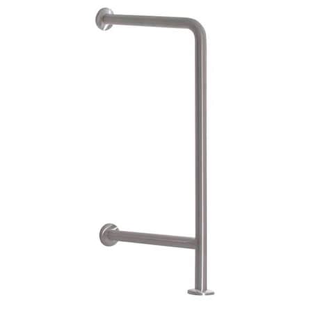 Bradley 8120-056000 Concealed Wall Mount Grab Bar, Stainless Steel, Satin