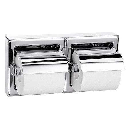 Bradley 5126-000000 Toilet Paper Holder, (2) Rolls, Polished