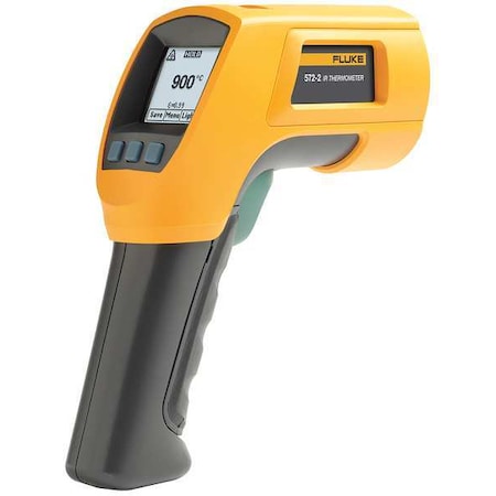 Fluke FLUKE-572-2 Infrared Thermometer, Dual Laser Laser Sighting Adjustable 0.10 to 1.00, Dot Matrix LCD