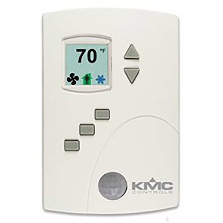 Kmc Controls BAC-4201CW0001 BACnet MS/TP Thermostat, Hardwired, Fan Coil