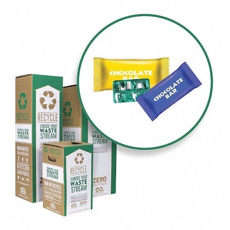 Zero Waste BOX CS57-L Candyand Snack Wrapper Box, 37 in L, 15 in W