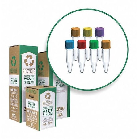 Zero Waste BOX CS129-L Centrifuge Tubes/Rigid Lab Plastics Box
