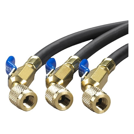 Yellow Jacket 29805 Hose, 5 ft L, Black, 800 psi, 3 Hoses