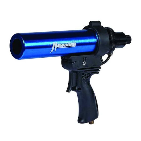 Newborn 710AL-12 Pneumatic Caulk Gun, 10 oz, Aluminum, Black