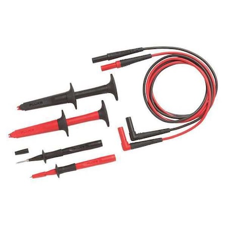 Fluke Fluke-TL220 Test Lead Kit, 1000V, 10A, PP, 47/8 ft