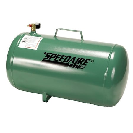 Speedaire 3EUJ9 Portable Air Tank, 11 gal, 125 PSI, Hotdog