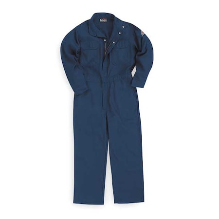 Bulwark CNB2NV RG 48 Coverall, 4.4 cal/sq cm ATPV, XL, 30 in Inseam, Nomex(R) IIIA, Zipper