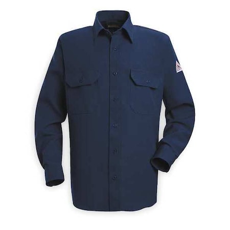Bulwark SND2NV RG XXL Men's Flame-Resistant Collared Shirt, 4.4 cal/sq cm, 2XL, Nomex(R)