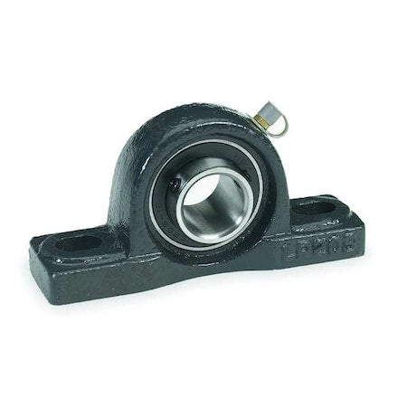 DAYTON 3FCR7 Pillow Block Bearing, Cast Iron Housing Material, Set Screw, Ball, 2-3/16 in Dia, Alloy Steel Insert Material