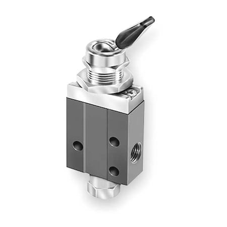 Parker 404811000 Manual Air Control Valve, 3-Way, 1/8In NPT