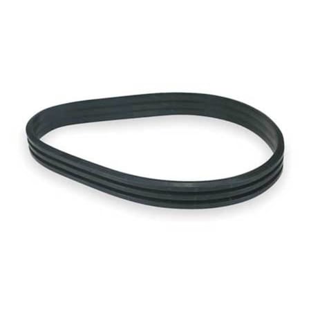 DAYTON 3-8V6000 Banded V-Belt, 13V, 3/8V6000, 8V, NR, 601 in, 3 in Top Width
