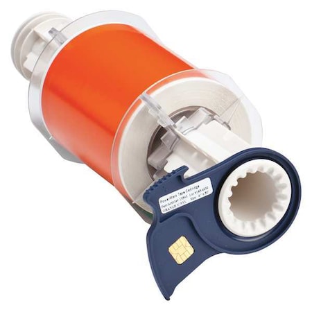 Brady 13567 Label Tape Cartridge, Orange, Labels/Roll: Continuous