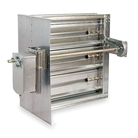DAYTON 3HGG6 Square Smoke Damper, 120V, 7-3/4 In. W