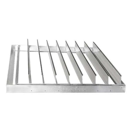 DAYTON 3HHN2 Backdraft Damper, Horizontal, 39-3/4Sq