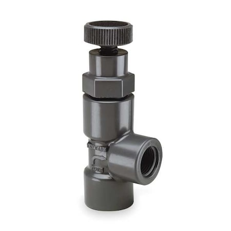 Hayward Flow Control AV10075T Globe Valve, Angle, 3/4