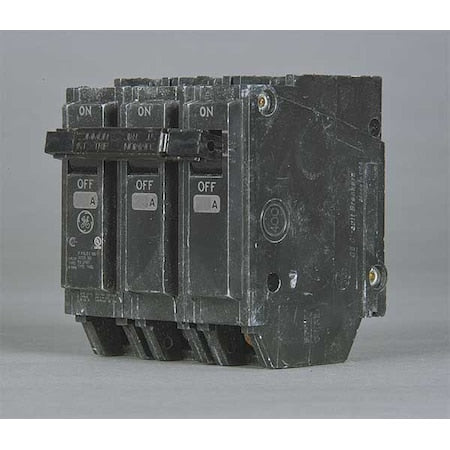 Ge THQL32080 Molded Case Circuit Breaker, THQL Series, 80A, 3 Pole, 240V AC, 10kA at 240V AC