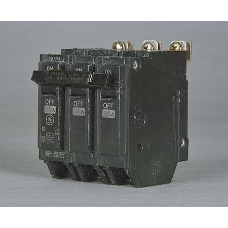 Ge THHQB32030 Miniature Circuit Breaker, THHQB Series, 30A, 3 Pole, 240V AC, 22kA at 240V AC