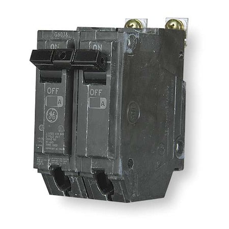 Ge THHQB2120 Miniature Circuit Breaker, THHQB Series, 20A, 2 Pole, 120/240V AC, 22kA at 120/240V AC