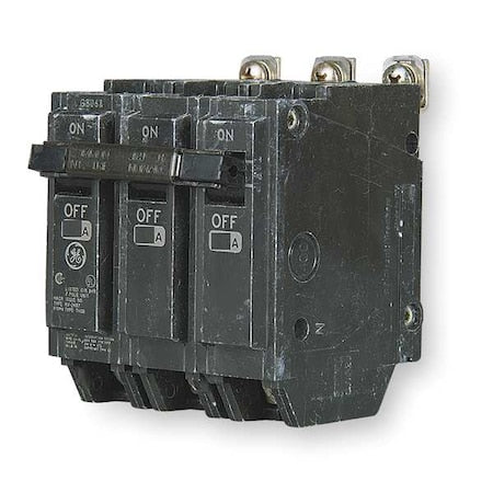 Ge THQB32080 Miniature Circuit Breaker, THQB Series, 80A, 3 Pole, 240V AC, 10kA at 240V AC