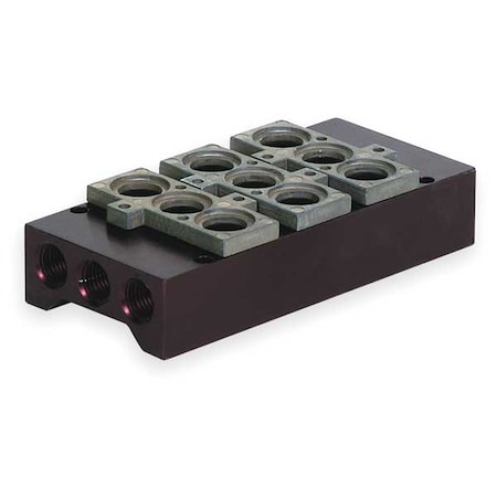 Numatics 206-1750 Manifold Assembly, 5 in L, 2 5/16 in W