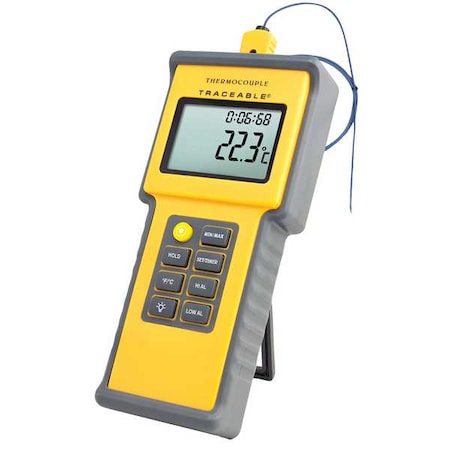 Traceable 4015 Thermometer, LCD, 0.625 in, Thermocouple