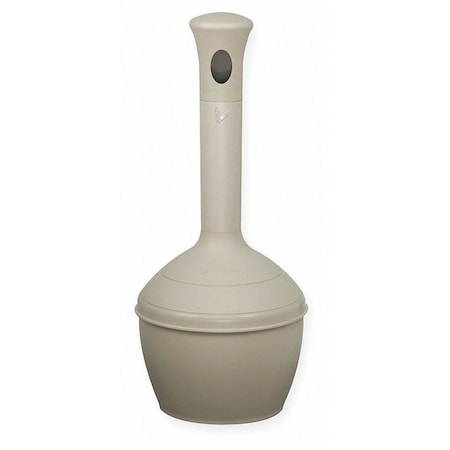 Justrite 268502 Cigarette Receptacle, Tan, 4 gal