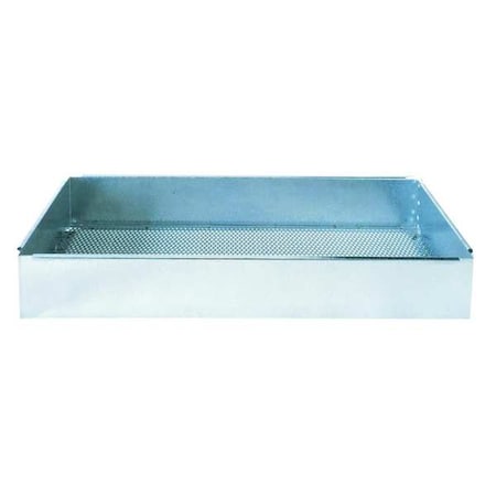 Justrite 27005 Parts Cleaning Container Basket, Gray, Steel