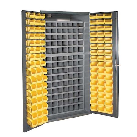 Durham MFG 3501-DLP-72/40B-96-95 Heavy Duty Bin Cabinet, 36 in W, 72 in H, 24