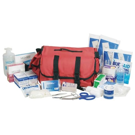 Medi-First 73901 Standard Trauma Kit, Cordura(R) 42 Components, 75 People Served