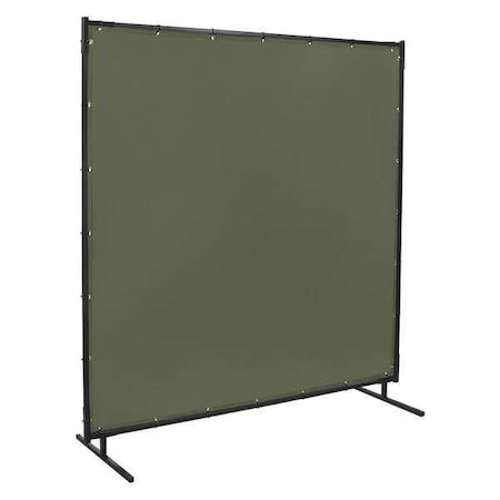 Steiner 501-6X6 Welding Screen, Vinyl, 6 ft. W., 6 ft. H., 12 oz/sq yd, 350 Degrees F Withstand Temp., With Grommet