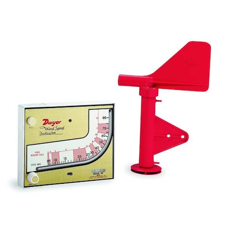 Dwyer Instruments MARK II WSI Wind speed indicator, MPH scale.