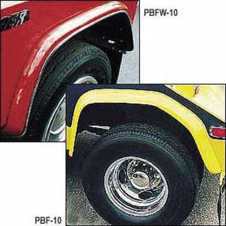 Phoenix USA RBF-C Fender Flares, 8 in, Fiberglass, Gray