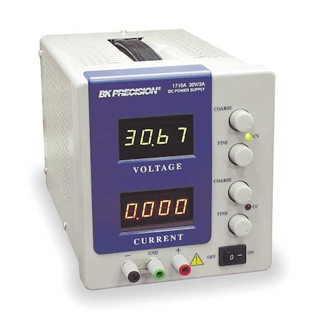 B&K Precision 1715A Power Supply, 0-60Vdc, 0-2 A, Digit Display